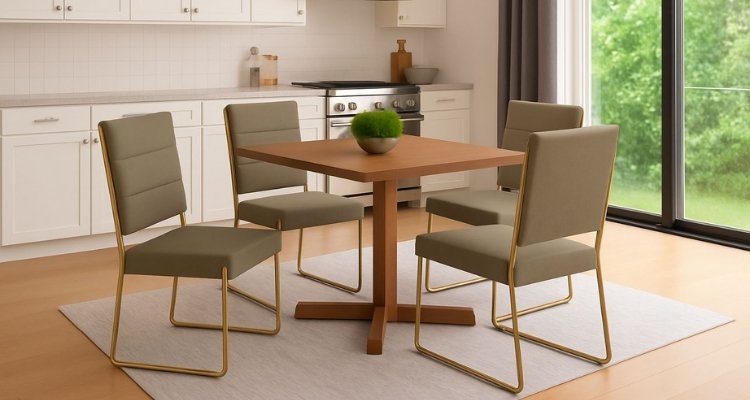 Conjunto Sala de Jantar 4 Cadeiras Charlotte Carraro