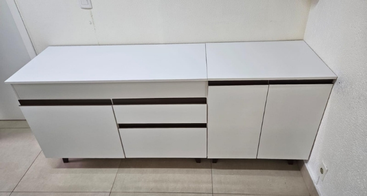 Kit com 2 Balcões de Cozinha Madesa Reims