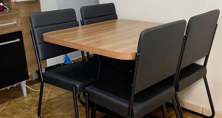 Conjunto Sala de Jantar 4 Cadeiras Charlotte Carraro