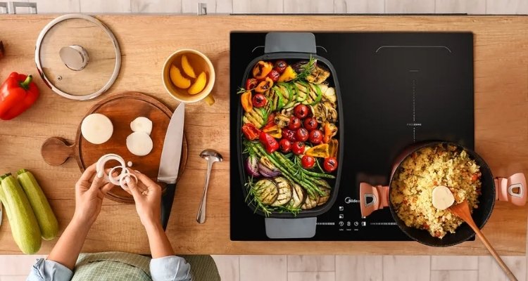 Cooktop de Indução 4 Bocas Midea Dual Freezone