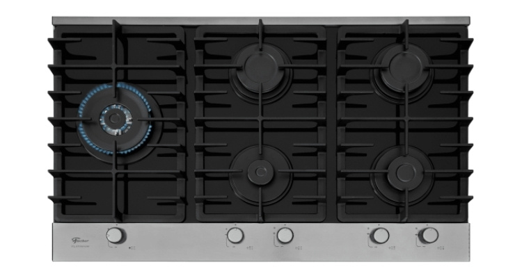 Cooktop 5 Bocas Fischer Tripla Chama Platinum