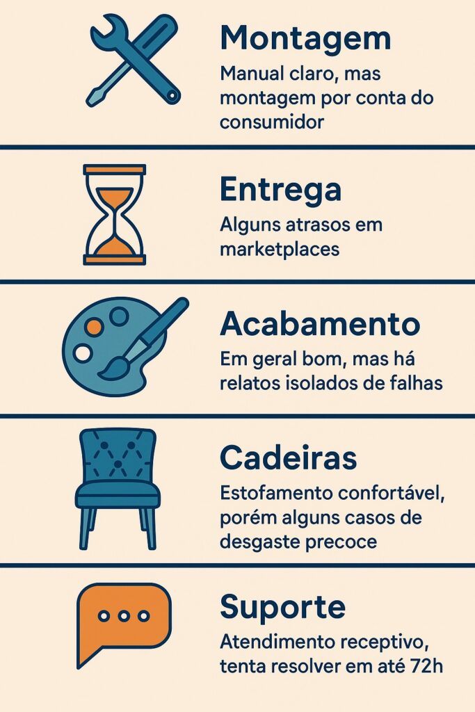 Conjunto de Sala de Jantar Madesa Rafaela