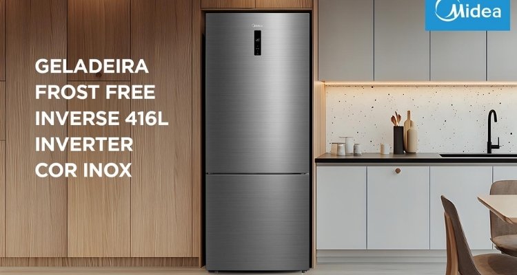 Geladeira Midea MDRB593FGD463 416L Inverter Frost Free Inox: Vale a Pena em 2025? Review Completo e Detalhado