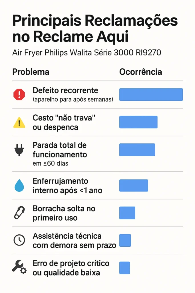 Air Fryer Philips Walita Série 3000 RI9270
