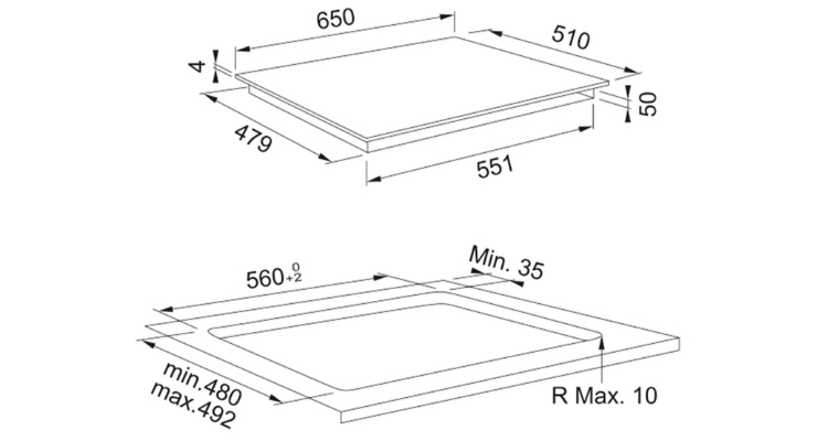 Cooktop 4 Zonas Smart 654 Franke
