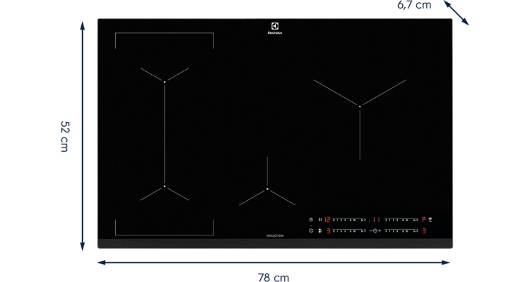 Cooktop 4 Bocas de Indução Electrolux IE80P
