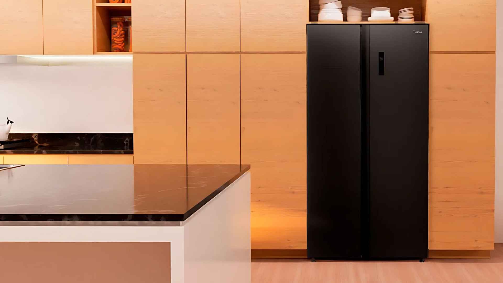 Geladeira 511L Inverter Preta Conectada Midea