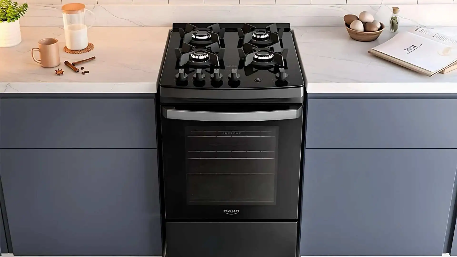 Fogão 4 Bocas Dako Supreme Glass