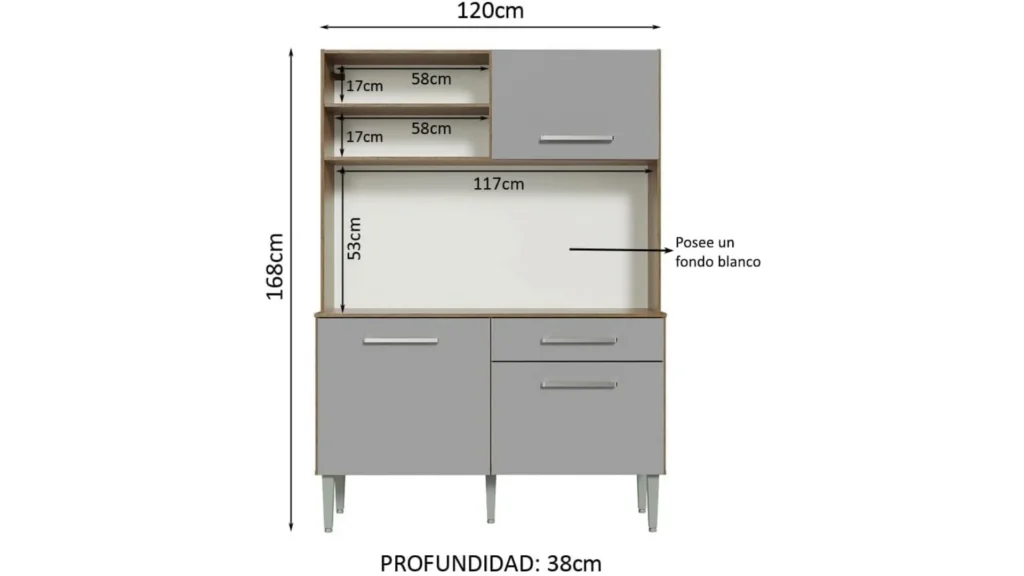 Armário de Cozinha Compacta Life Madesa