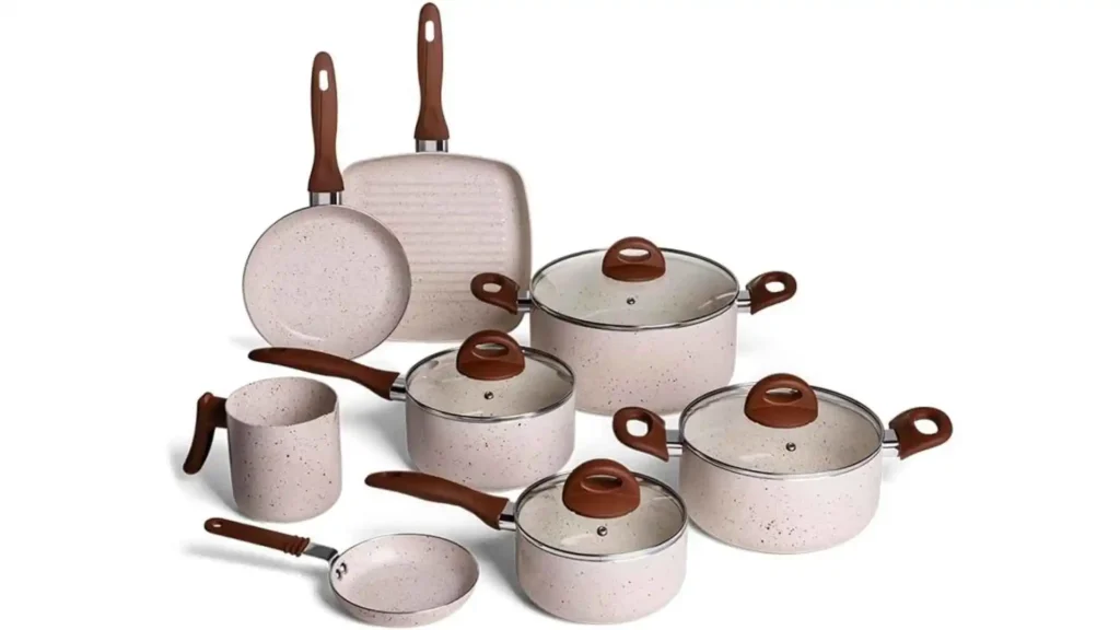 Jogo de Panelas 8 Peças Ceramic Life