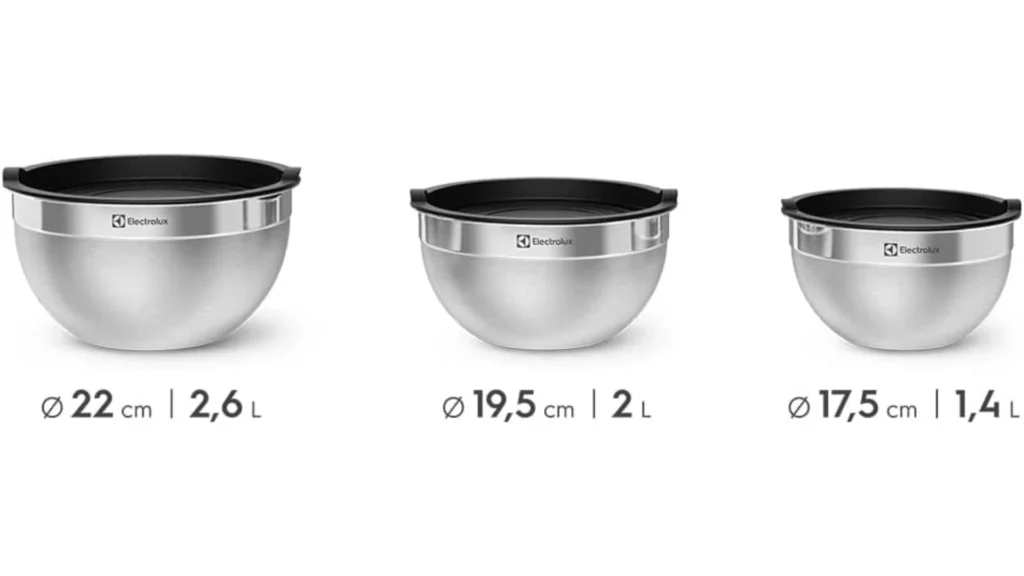 Conjunto Bowls de Inox Electrolux