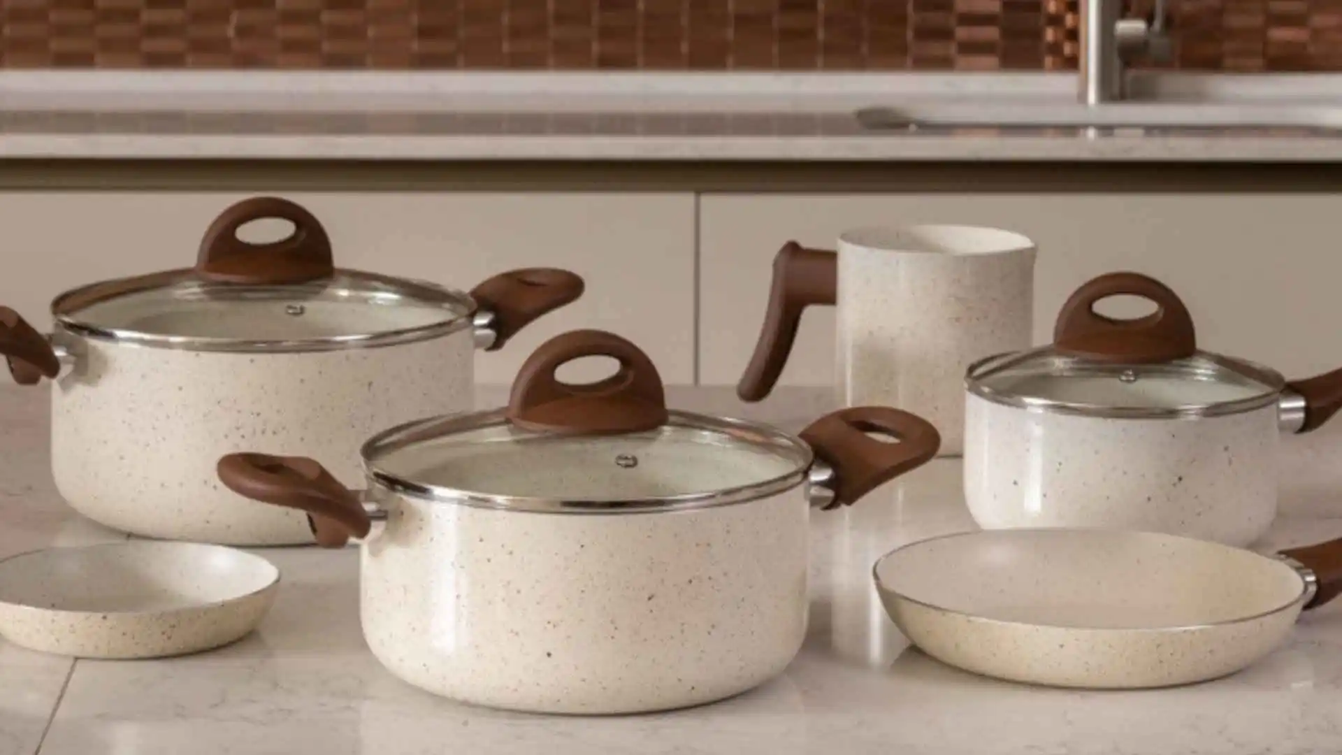 Jogo de Panelas 8 Peças Ceramic Life