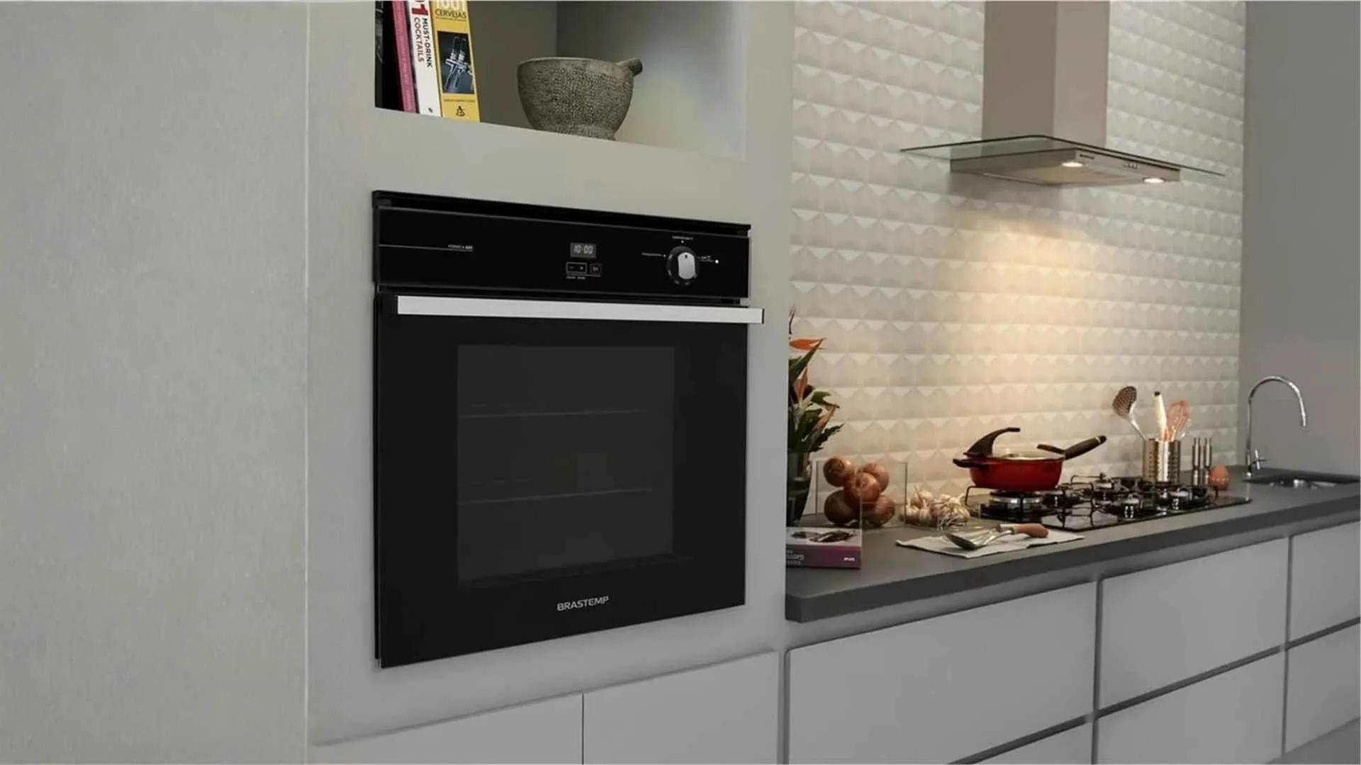 Forno de Embutir Elétrico Brastemp 78L BOA84