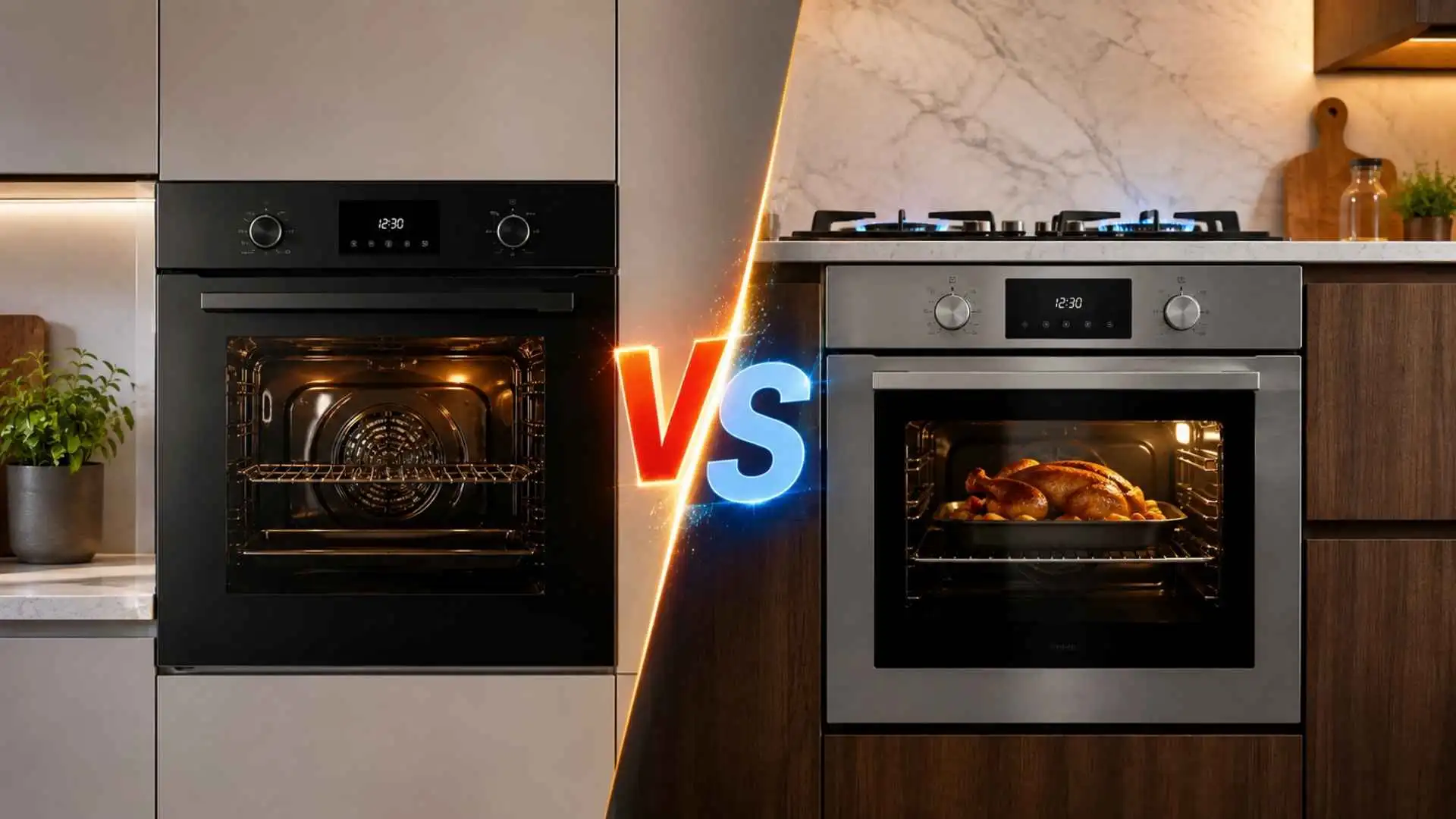 Comparativo ilustrando como escolher o melhor forno de embutir 2026 para a cozinha