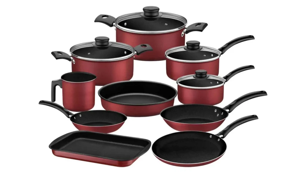 Conjunto de panelas antiaderente Tramontina Turim 10 peças com revestimento Starflon Max