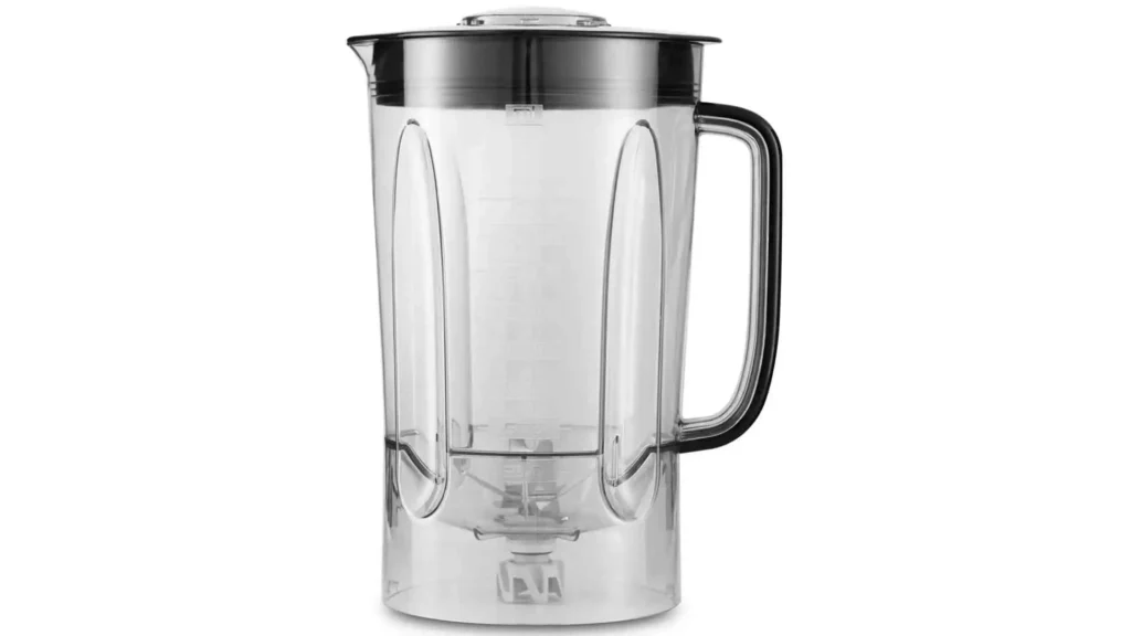 Jarra transparente do liquidificador Philco PMP1600P com capacidade de 3,2 litros e graduação