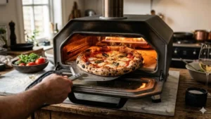 Qual o melhor forno para pizza caseira sendo utilizado em uma cozinha profissional