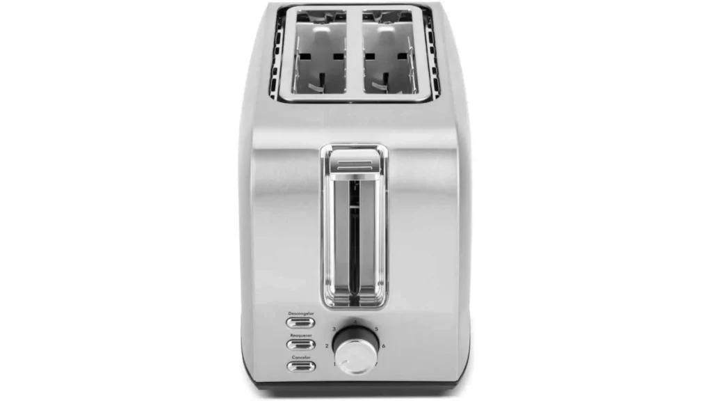 Painel frontal da Torradeira Philco PTR03A destacando o seletor de 7 níveis e botões de função